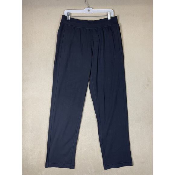 Lululemon Pants Mens Large Black Straight Leg Sweatpants Workout Gym‎ Adult - Picture 1 of 10